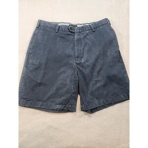 Orvis Men's Slit Pocket Bermuda Acid Wash‎ Navy Shorts Size 36